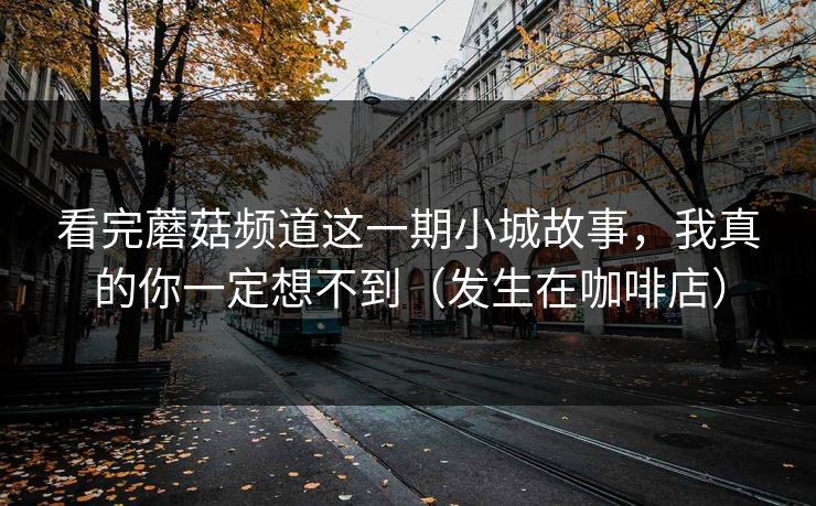 看完蘑菇频道这一期小城故事，我真的你一定想不到（发生在咖啡店）