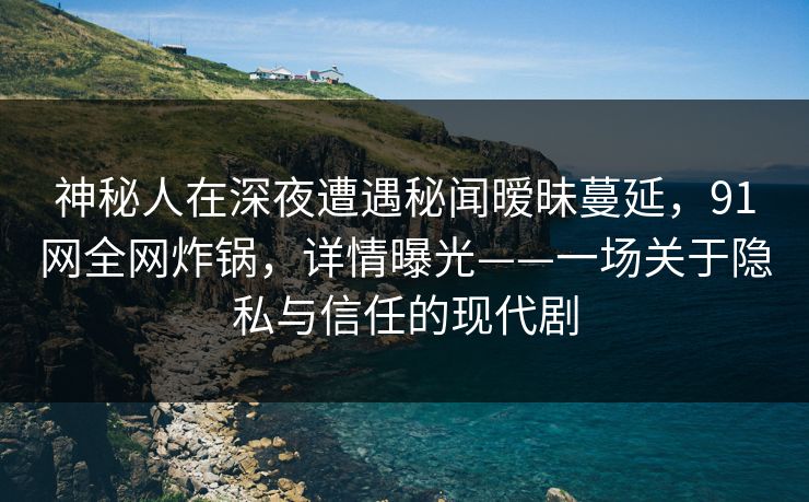 神秘人在深夜遭遇秘闻暧昧蔓延，91网全网炸锅，详情曝光——一场关于隐私与信任的现代剧