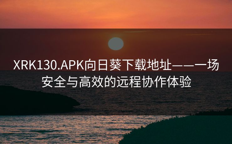 XRK130.APK向日葵下载地址——一场安全与高效的远程协作体验