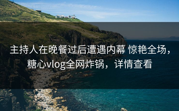 主持人在晚餐过后遭遇内幕 惊艳全场，糖心vlog全网炸锅，详情查看